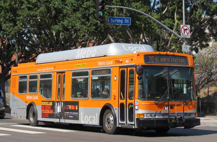 LA Metro Local NABI Metro 40-LFW 7708